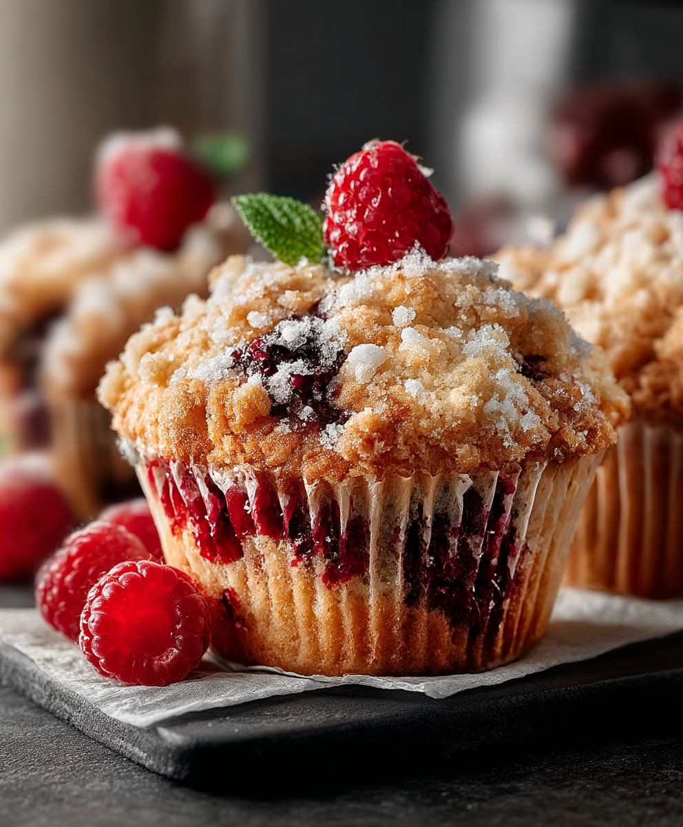 Buttermilch Himbeer Muffins backen