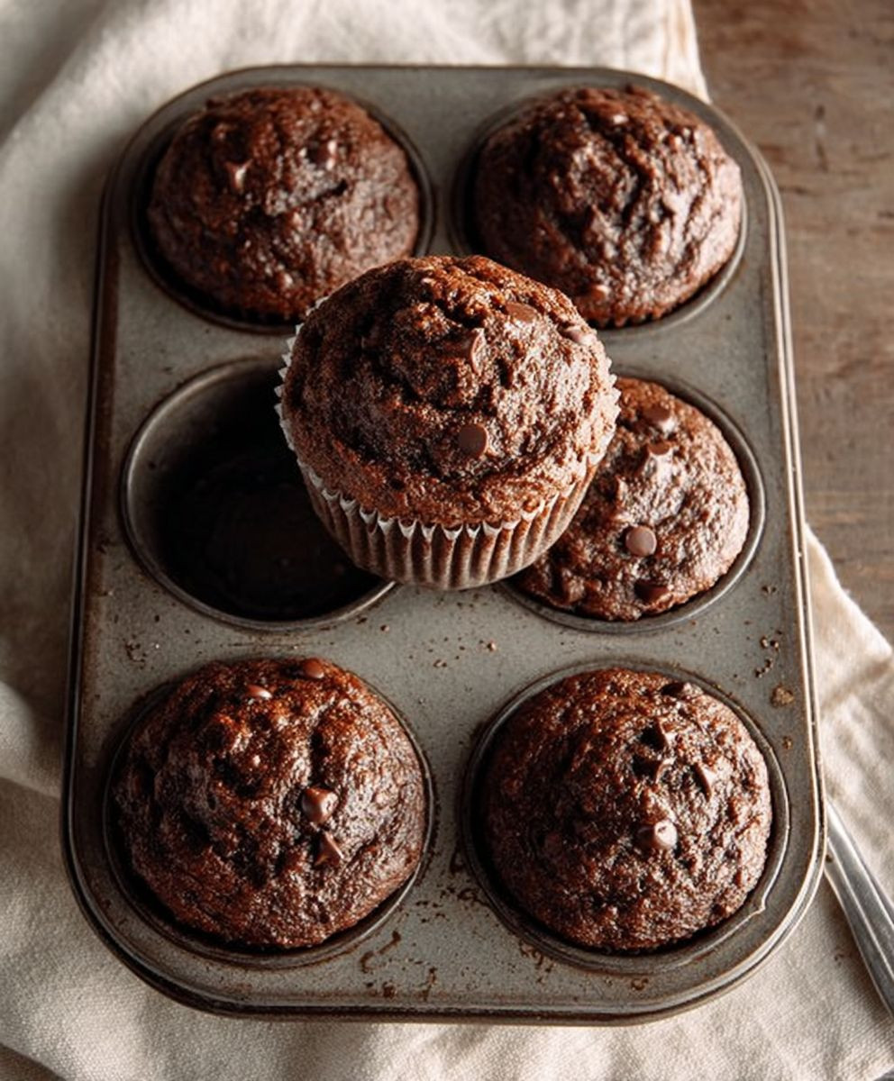 Schoko Joghurt Bananen Muffins
