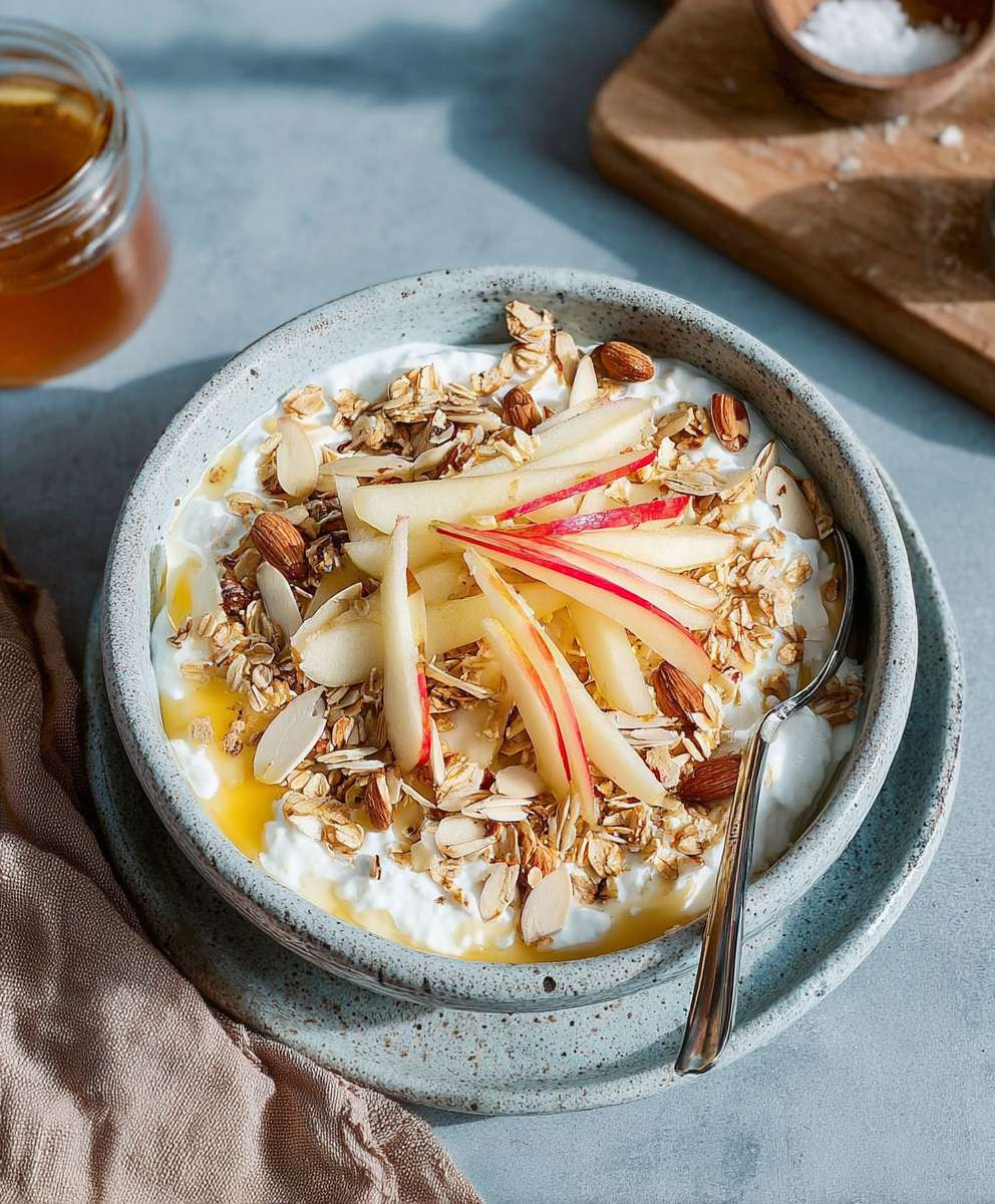 Hüttenkäse Frühstück mit Crunch