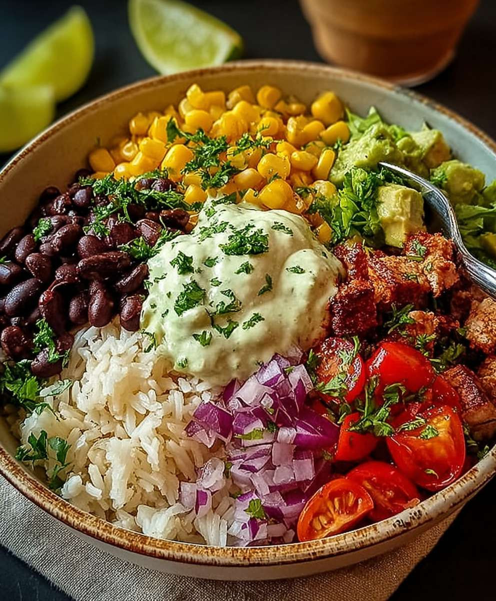 Bunte Burrito Bowl