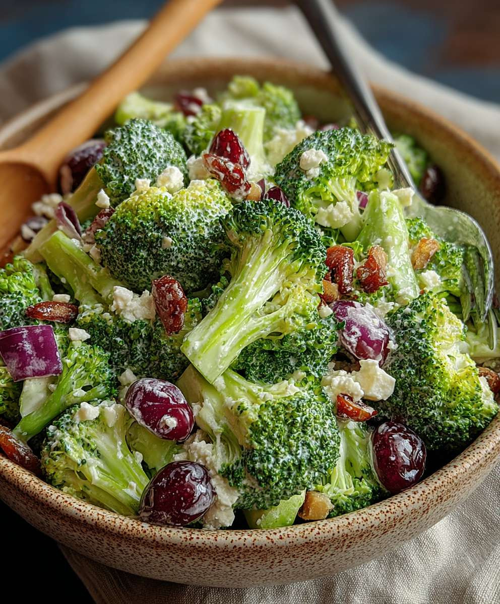 Brokkoli Salat einfach zubereiten