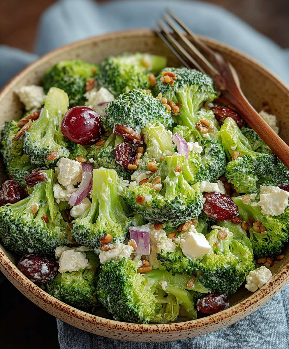 Brokkoli Salat einfach zubereiten