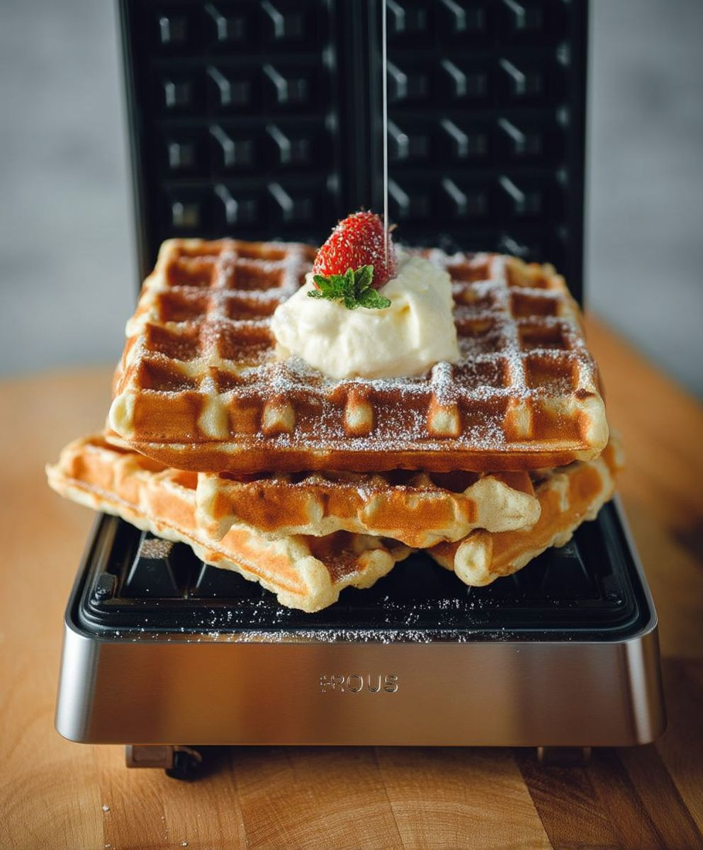 Waffeln Grundrezept knusprige dicke