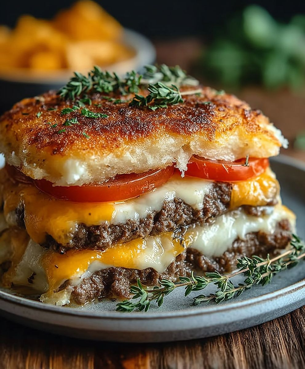 Low Carb Cheeseburger Auflauf