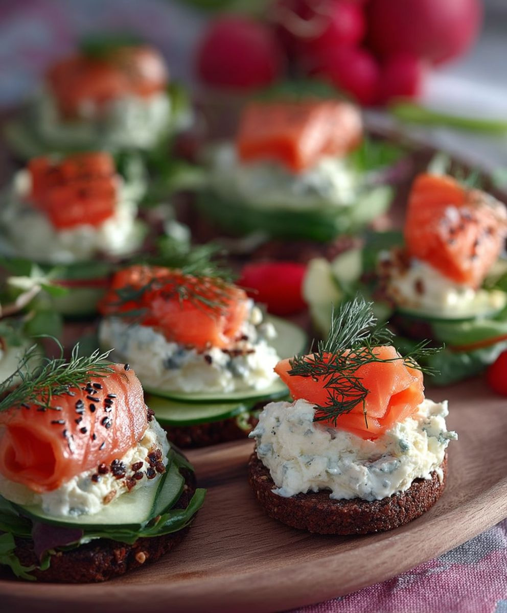 Lachs Frischkäse Fingerfood vorbereiten
