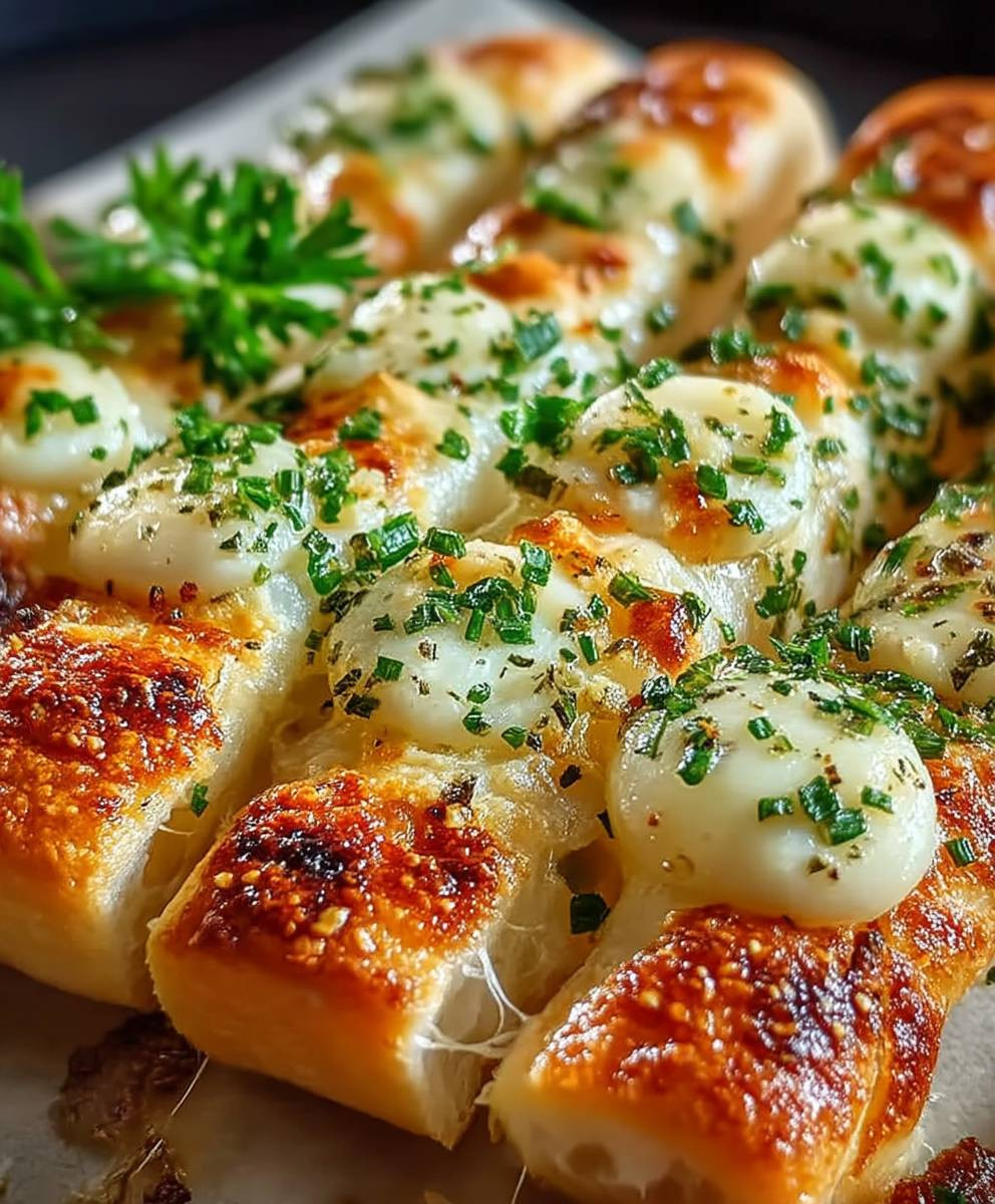Käse Knoblauch Stäbchen selber machen
