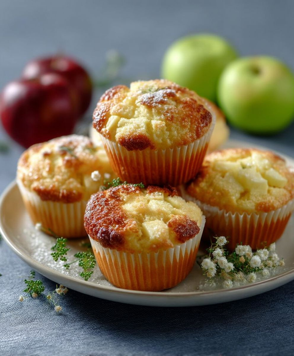 Zuckerfreie Apfelmus Muffins