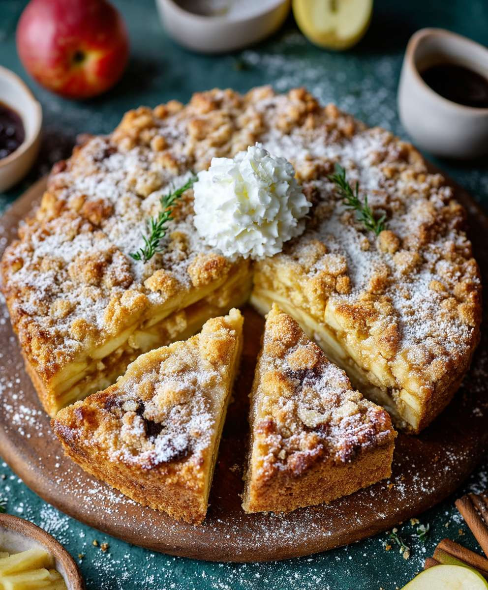 Apfelkuchen Streusel backen