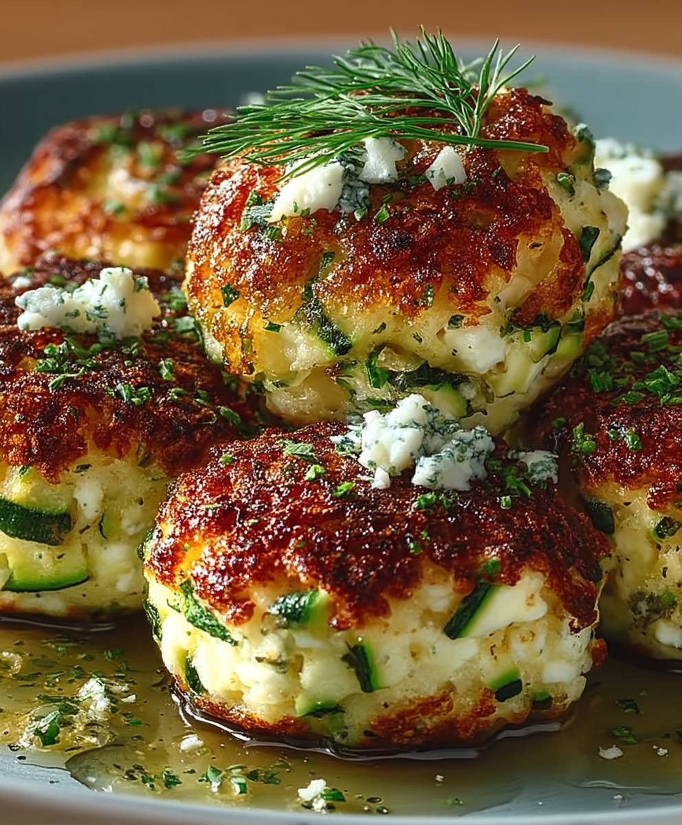 Zucchini Feta Bällchen