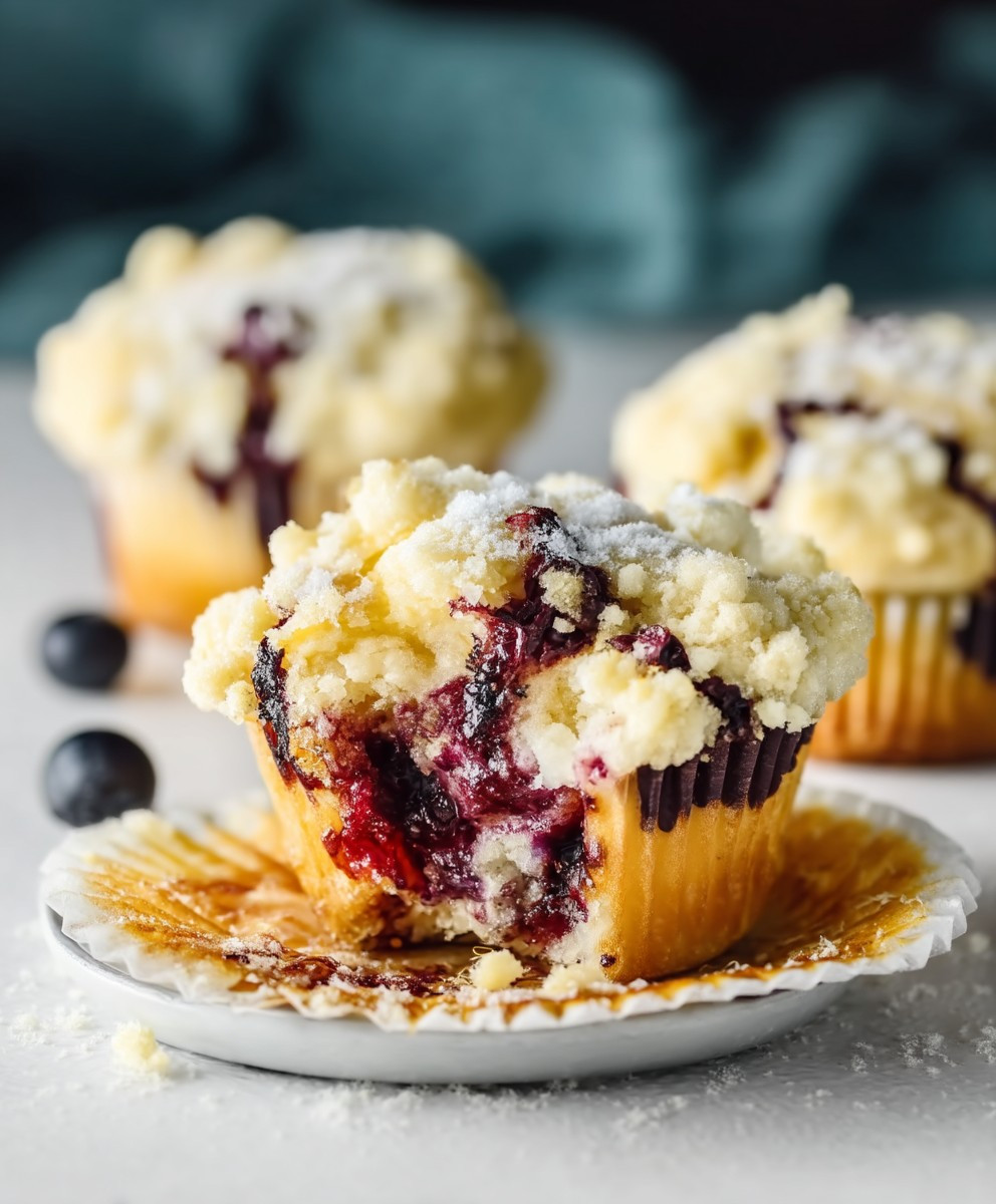 Blaubeer Streusel Muffins backen