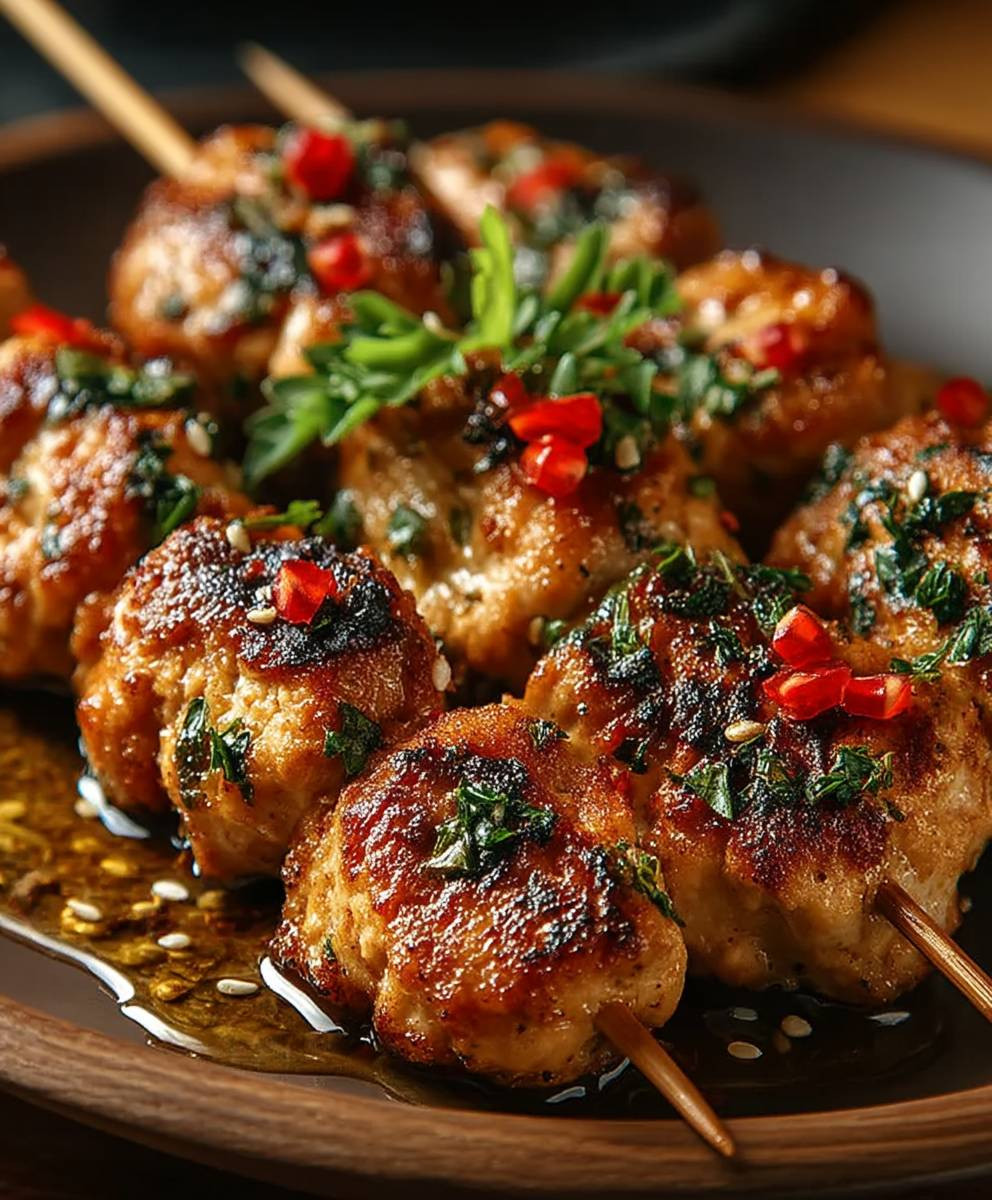 Hähnchenspieße Heißluftfritteuse