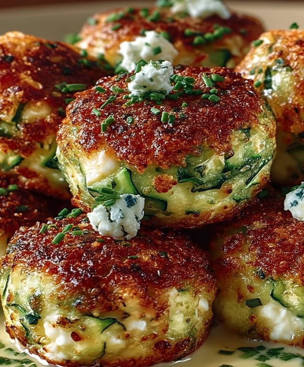 Zucchini Feta Bällchen