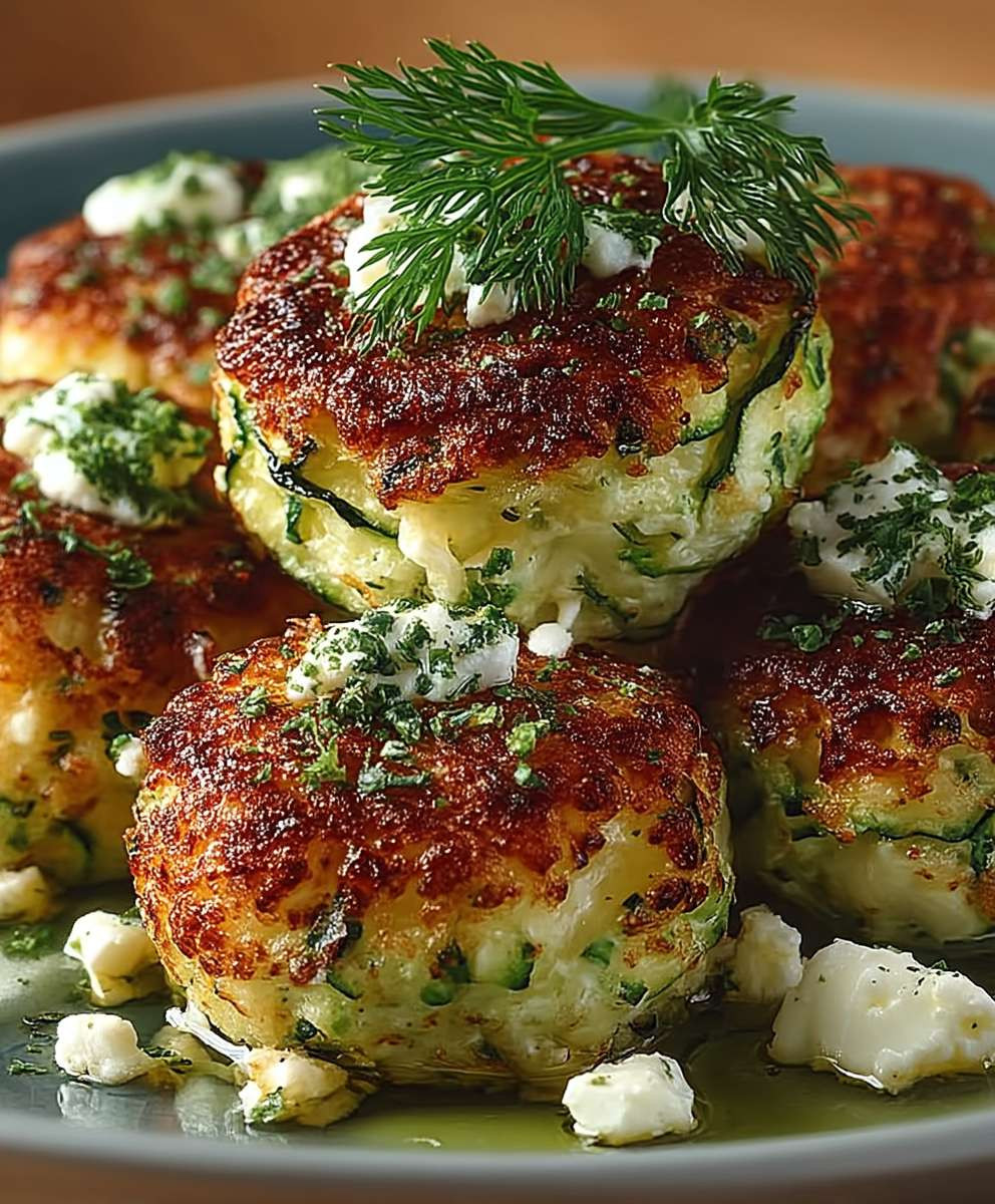 Zucchini Feta Bällchen