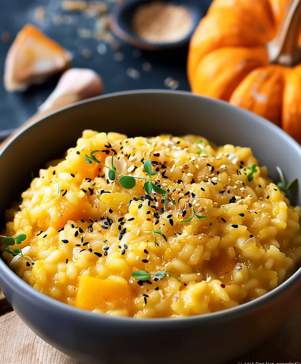 Cremiges Hokkaido Kürbisrisotto