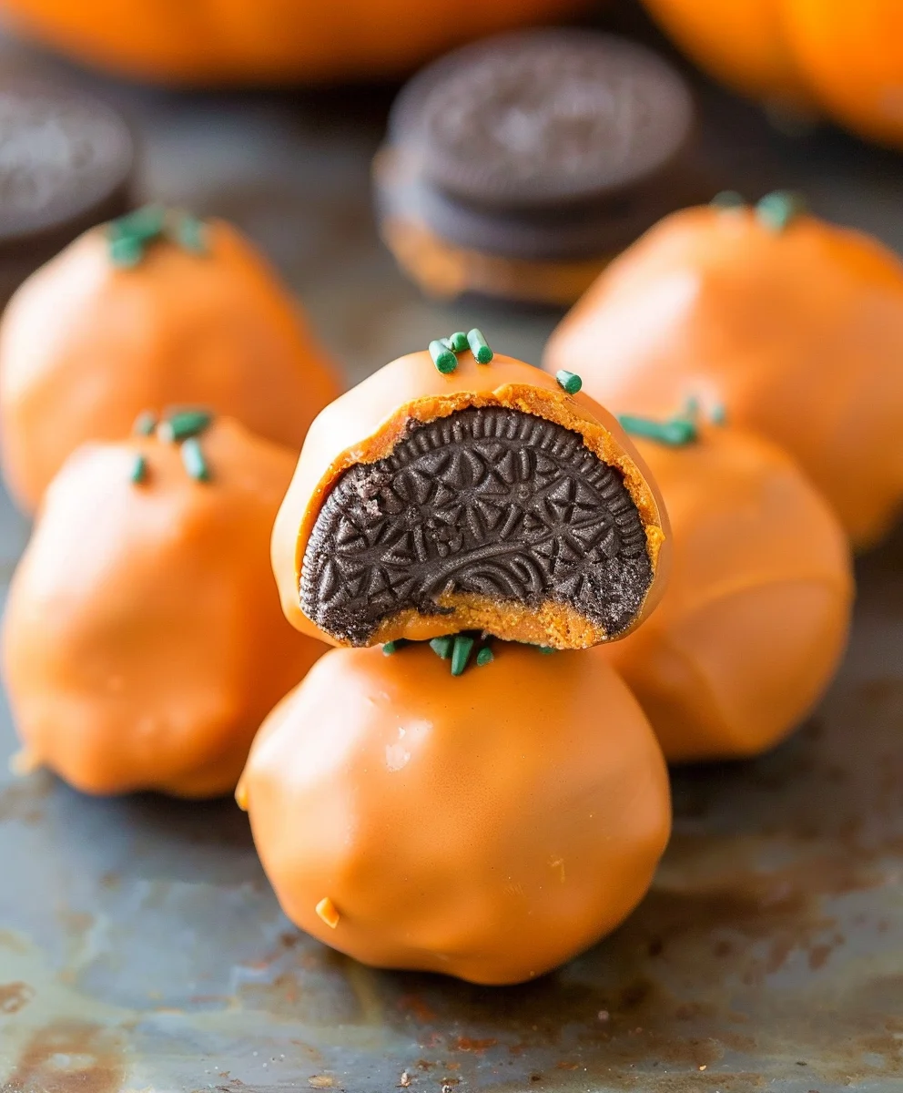 Schnelle Kürbis Oreo Bällchen – Dein perfekter Herbstsnack