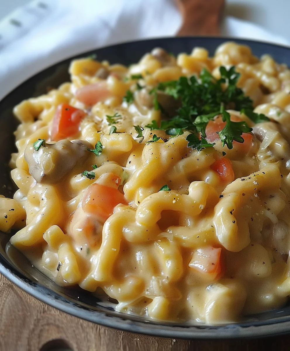 Schnelle & cremige Spaetzlepfanne in Rahmsauce – Dein Lieblingsgericht!