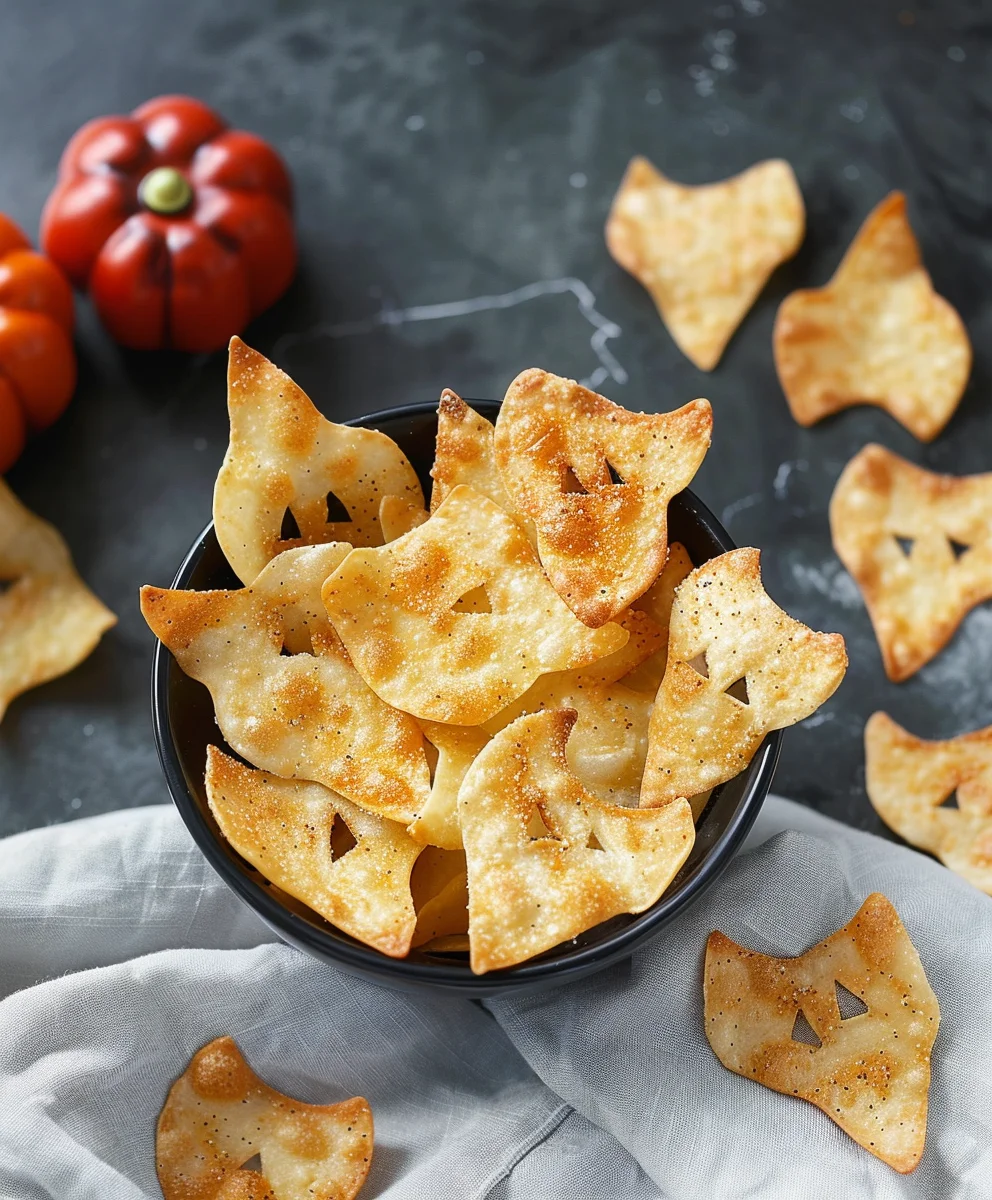 Spooky Baked Halloween Chips