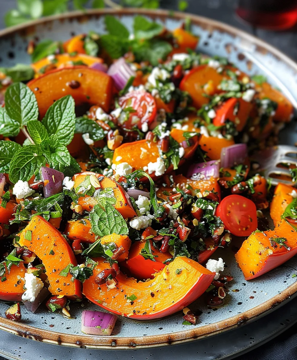 Libanesischer Gerosteter Kurbissalat