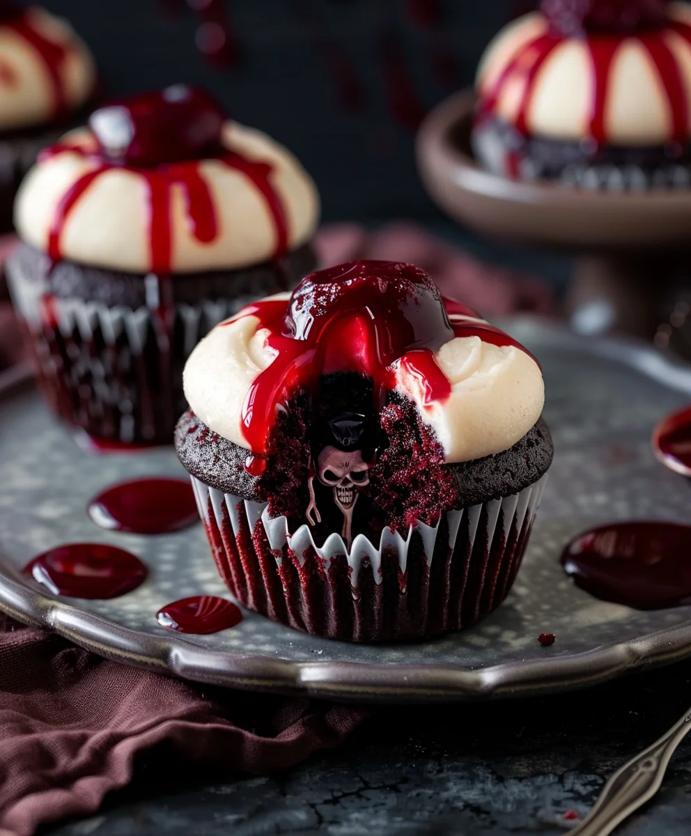 Vampire Bite Halloween Cupcakes: Das gruselig-leckere Rezept!
