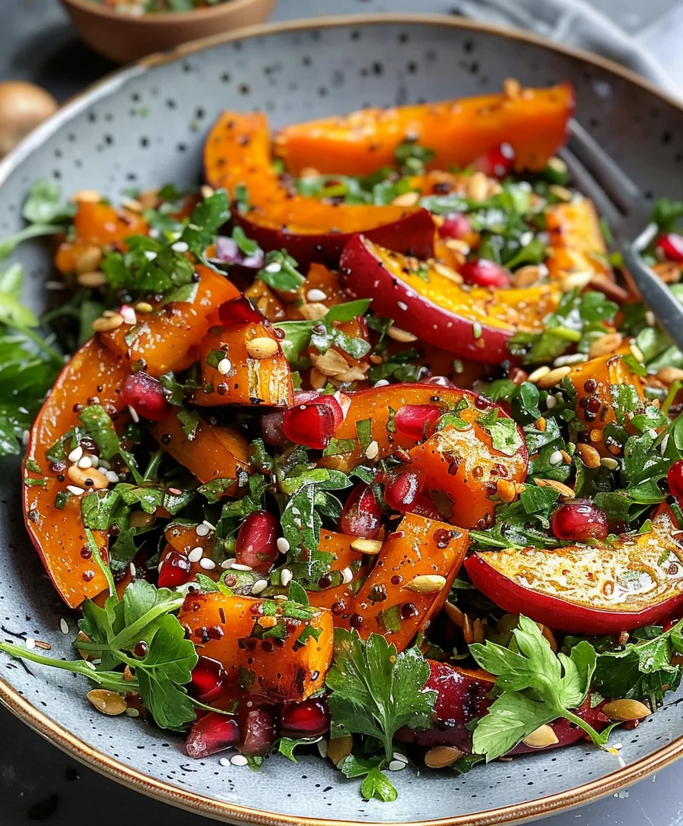 Köstlicher Libanesischer Kurbissalat – Einfach & Geröstet