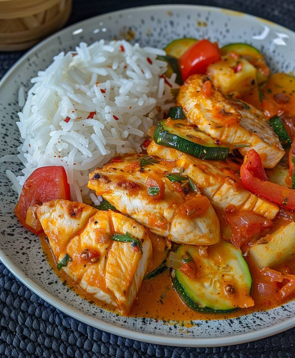 Paprika Zucchini Hähnchen Rahm