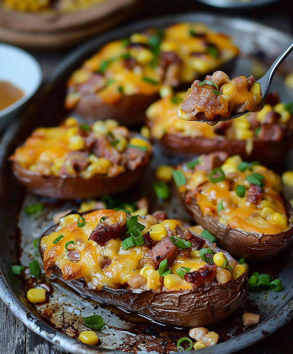 Gefüllte Ofenkartoffeln backen