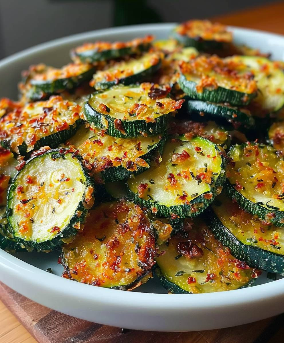 Heißluftfritteuse Zucchini Chips