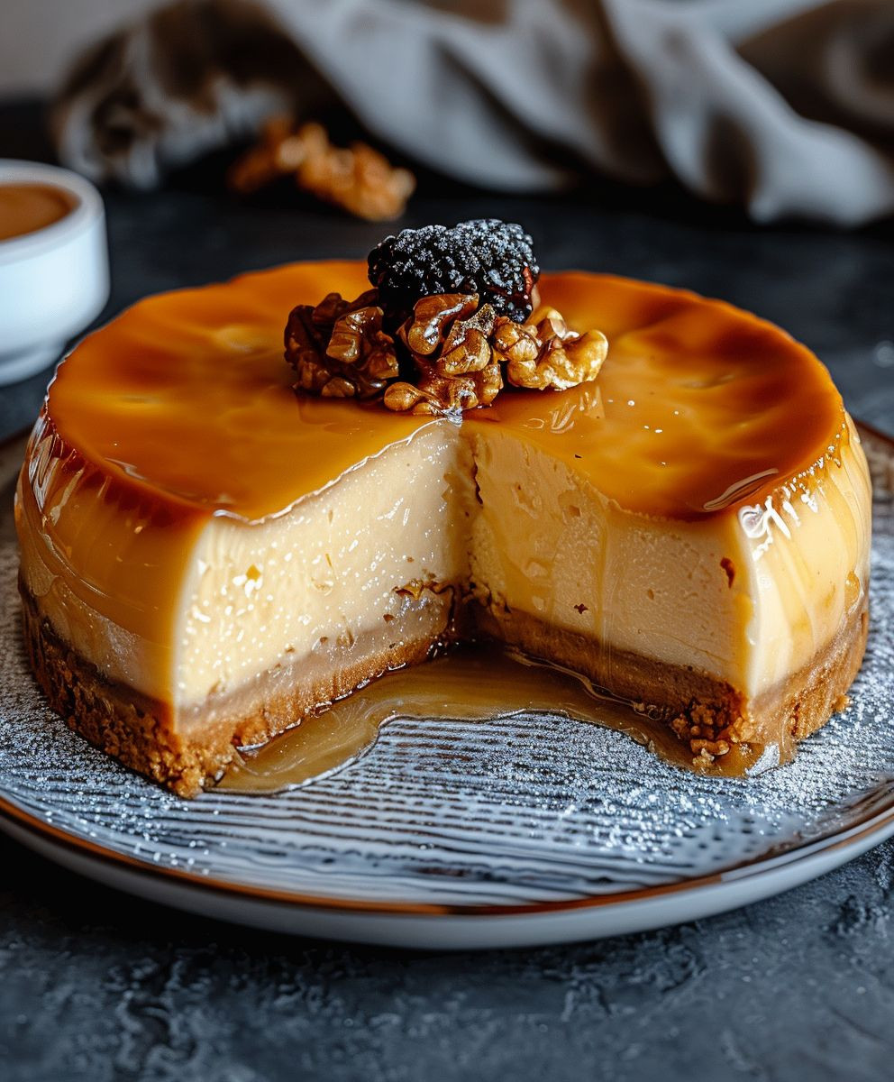 Salzkaramell Käsekuchen backen