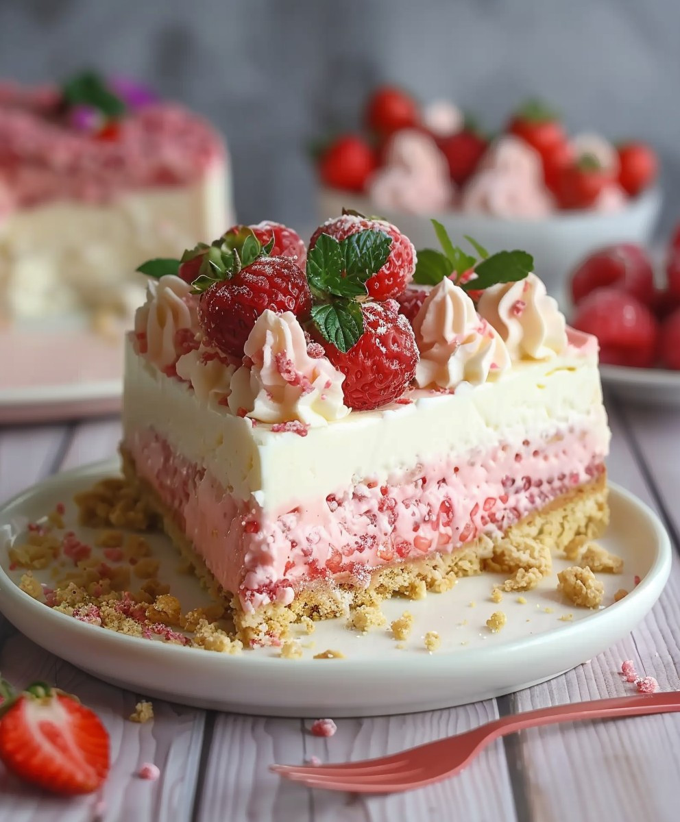 Erdbeer Käsekuchen ohne Backen