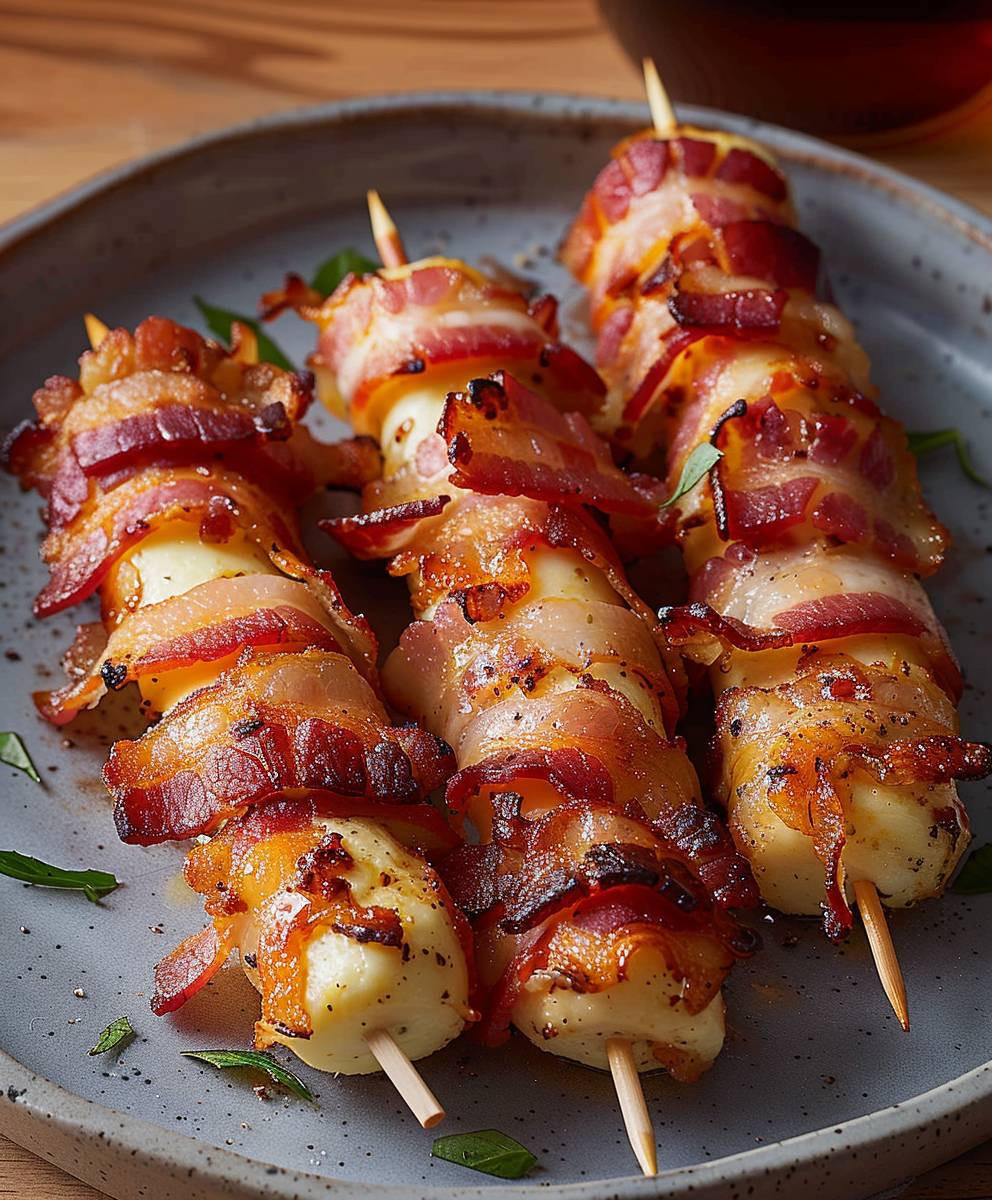 Bacon Mozzarella Sticks Fingerfood