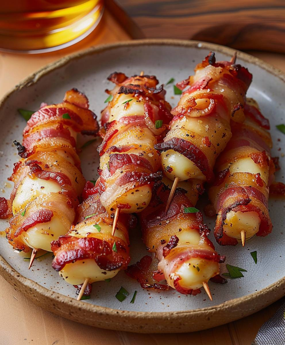 Bacon Mozzarella Sticks Fingerfood