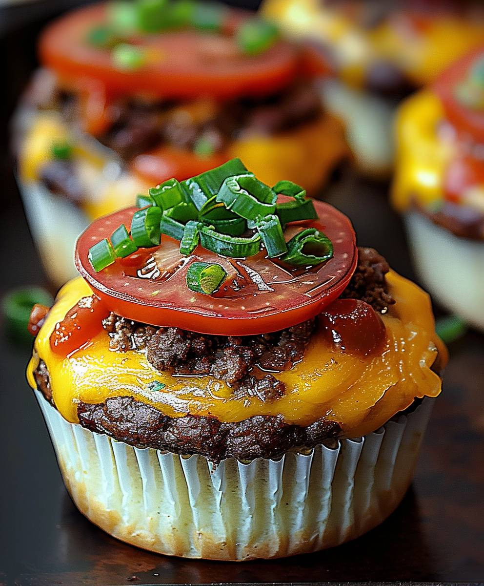 Cheeseburger Muffins backen