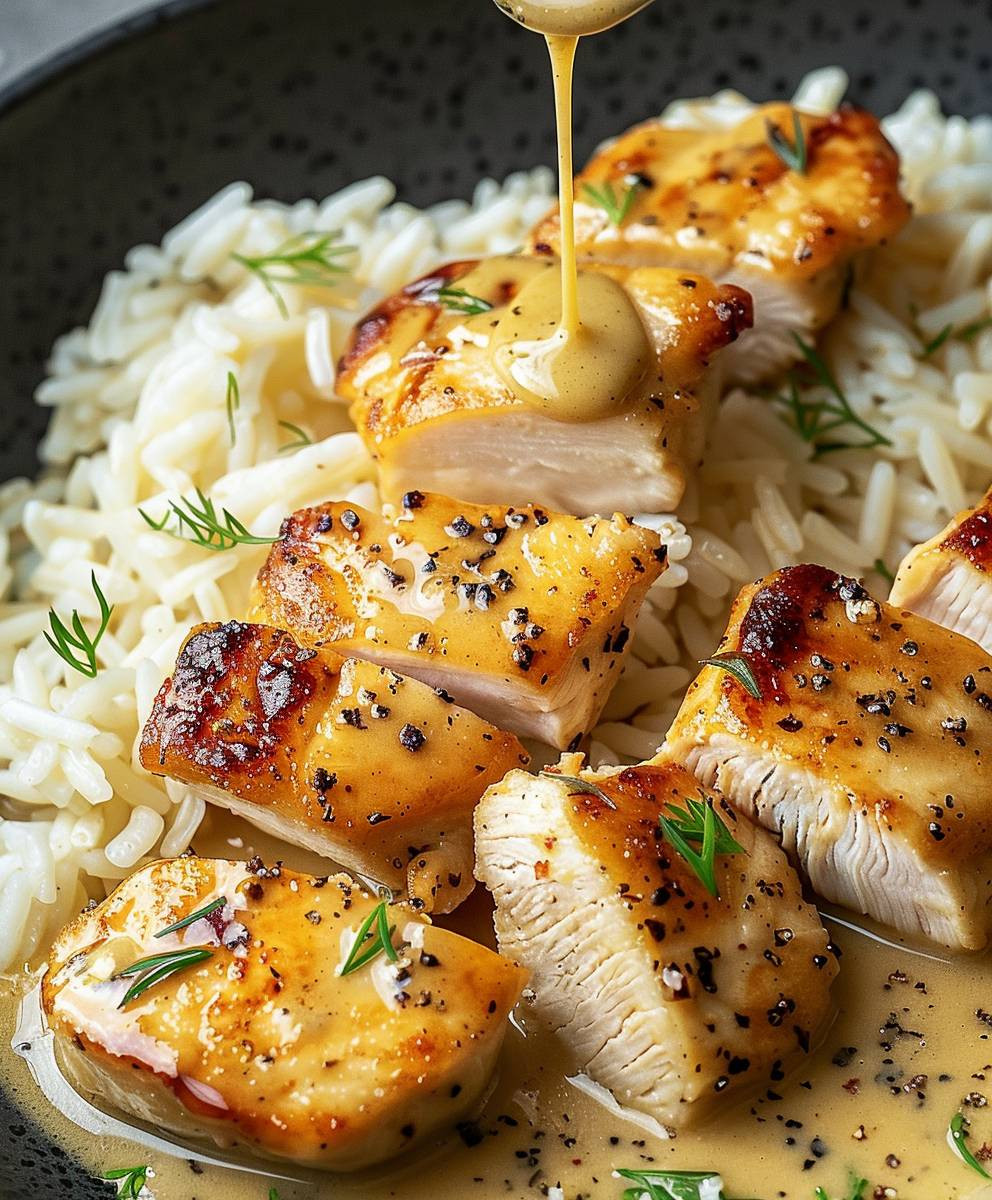 Honig Senf Hähnchenpfanne