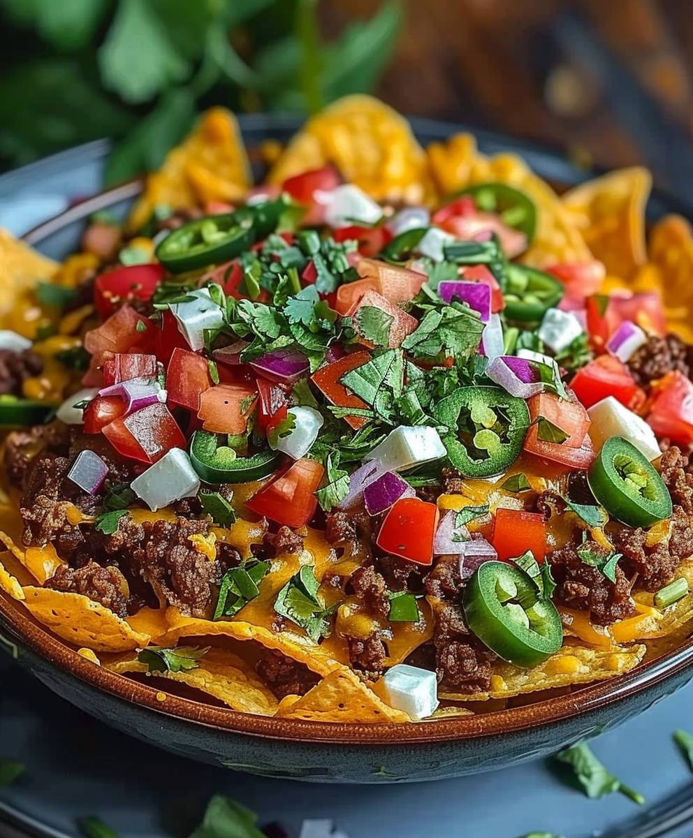Nacho Bowl mit Rinderhack