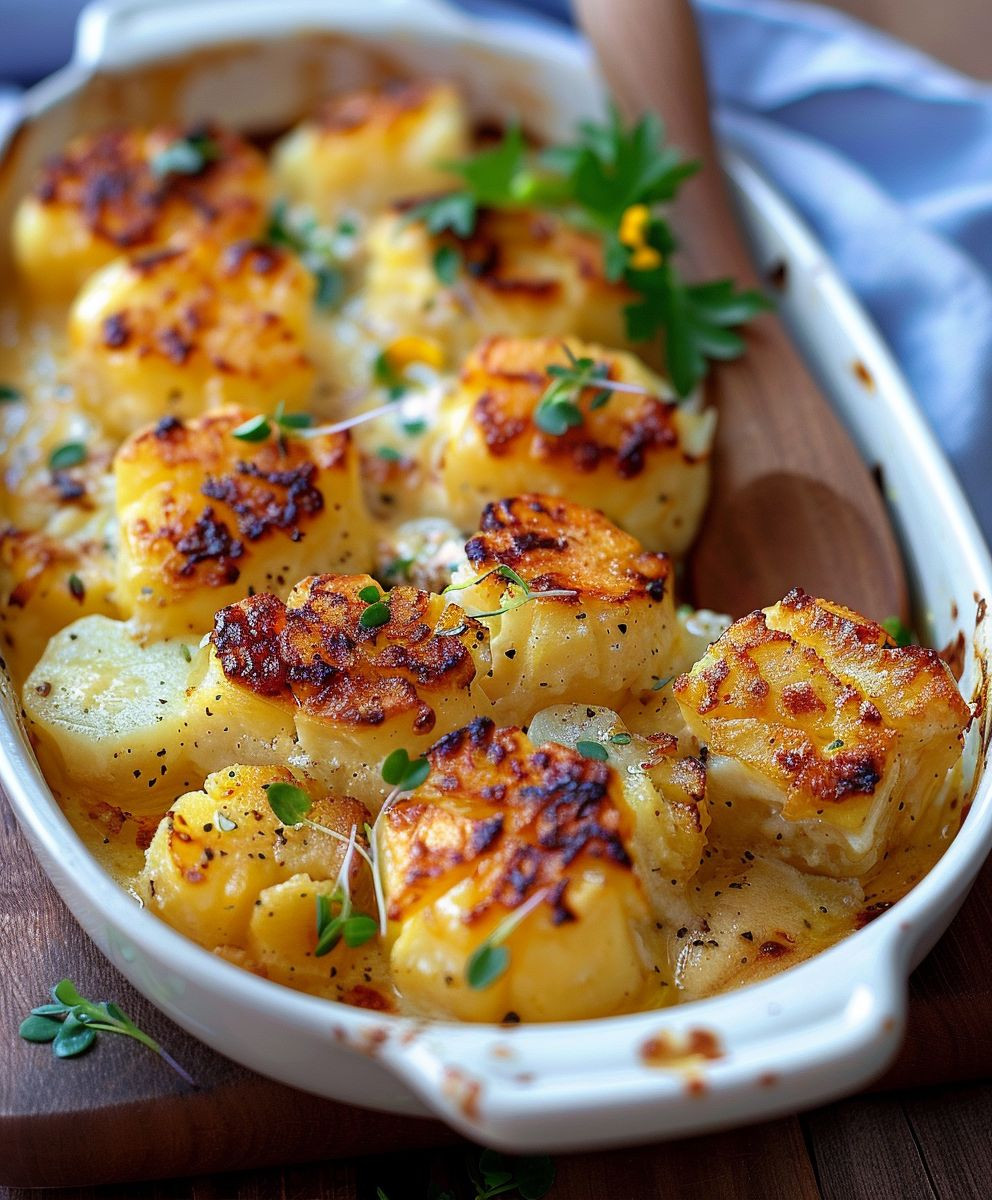 Blumenkohl Auflauf mit Kartoffeln