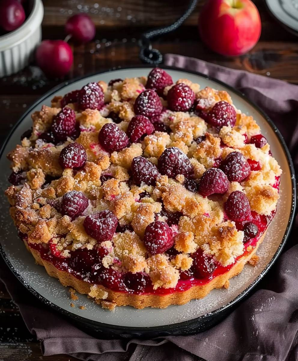 Zwetschgenkuchen mit Streusel backen