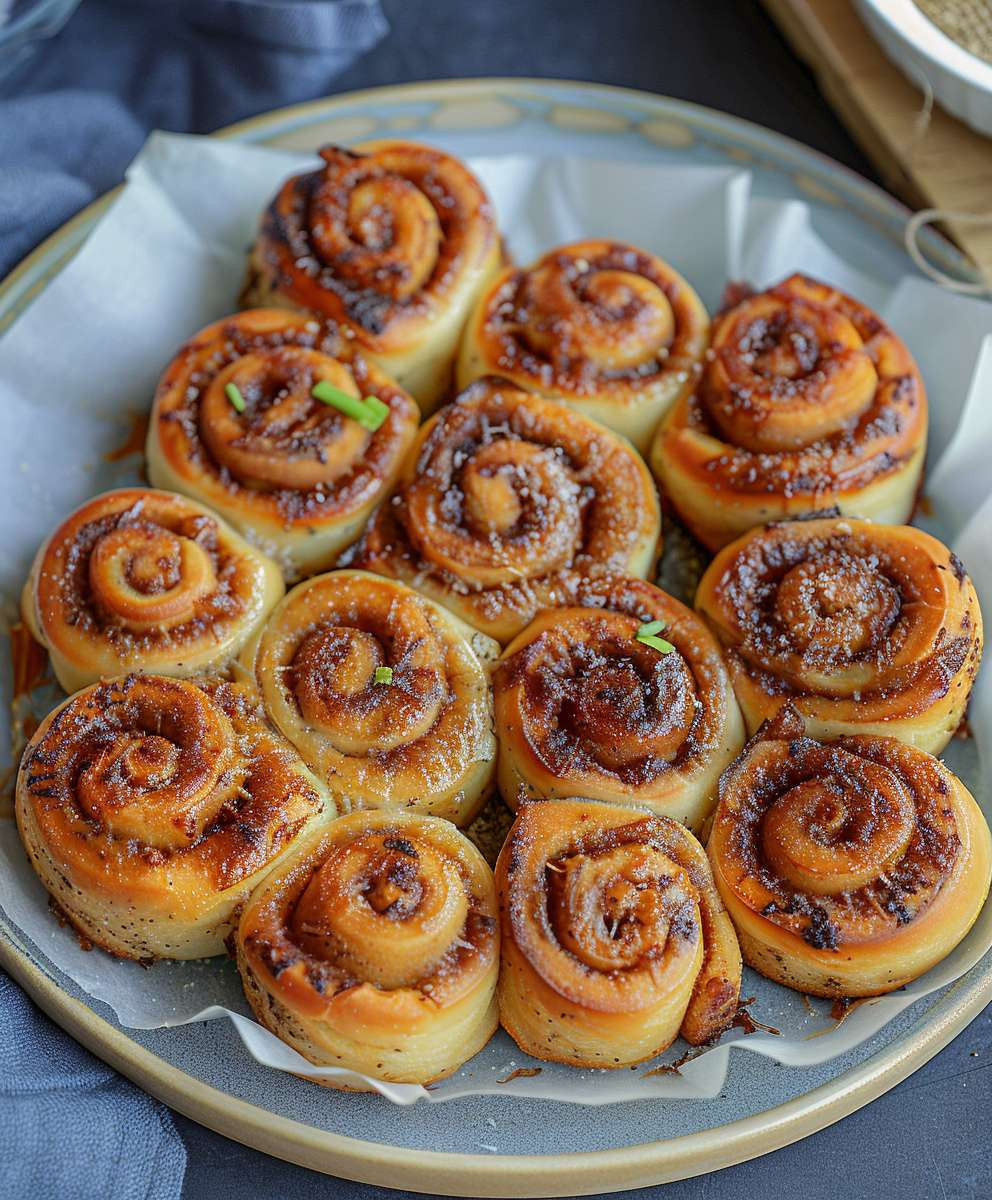 Zimtschnecken Heißluftfritteuse ohne Hefe