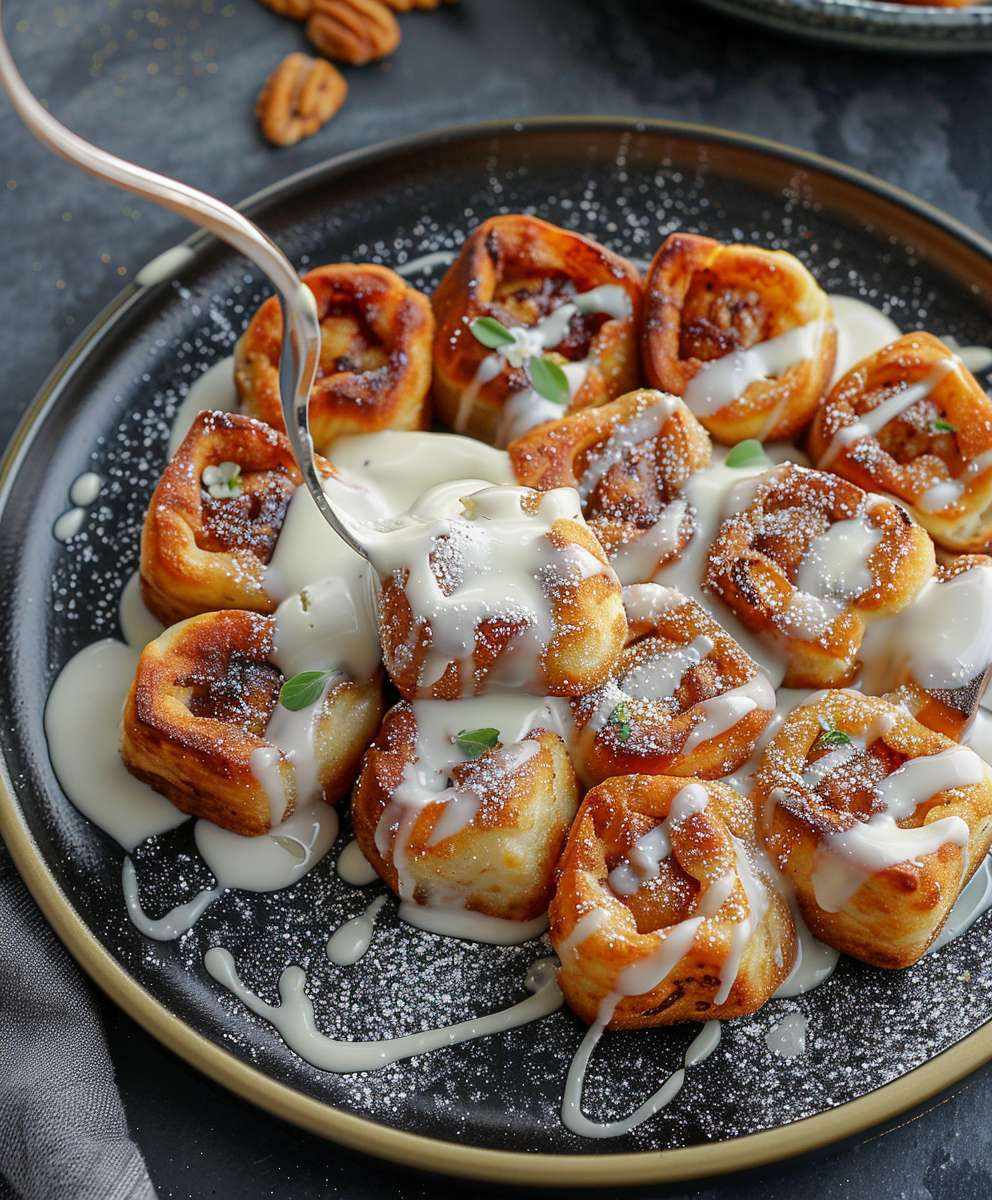 Zimtschnecken Heißluftfritteuse ohne Hefe