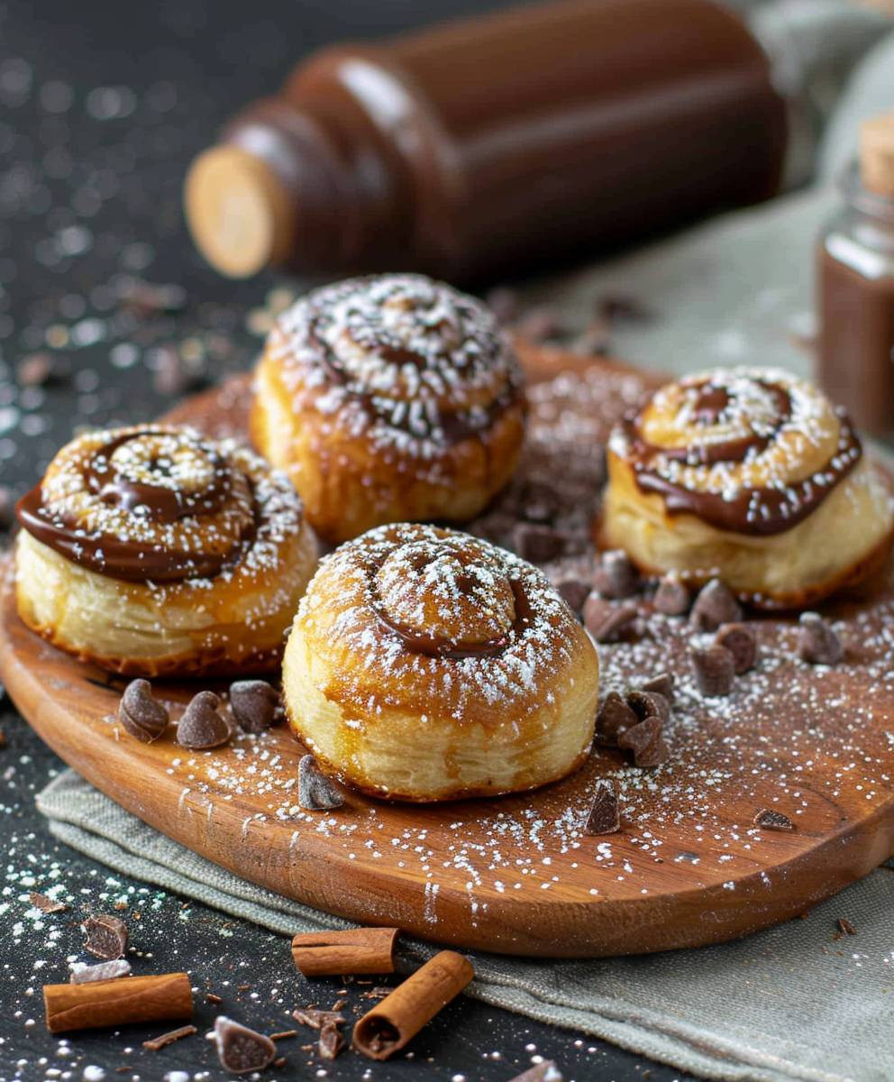 Mini Schokobrötchen mit Nutella