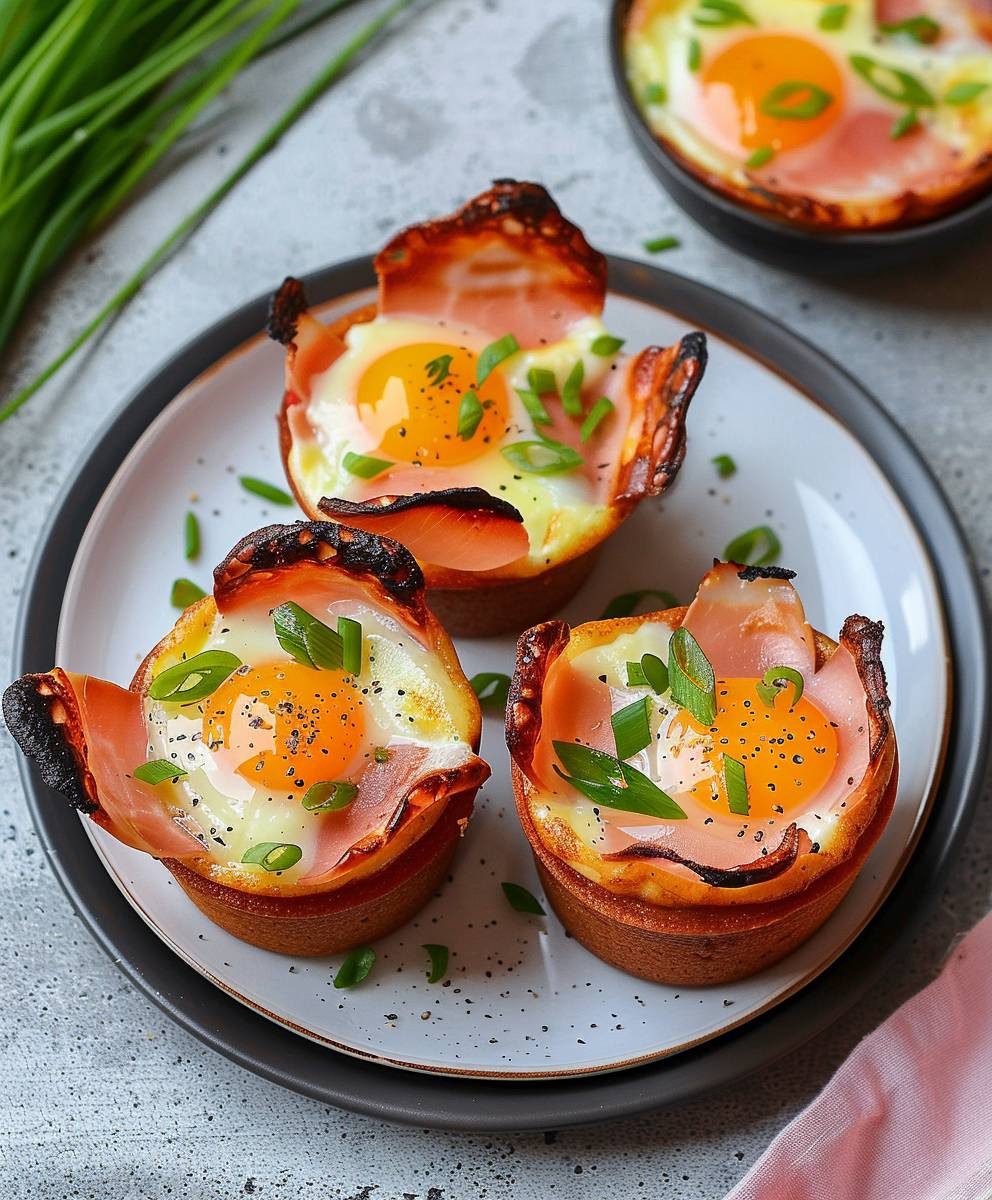 Frühstücksmuffins mit Ei