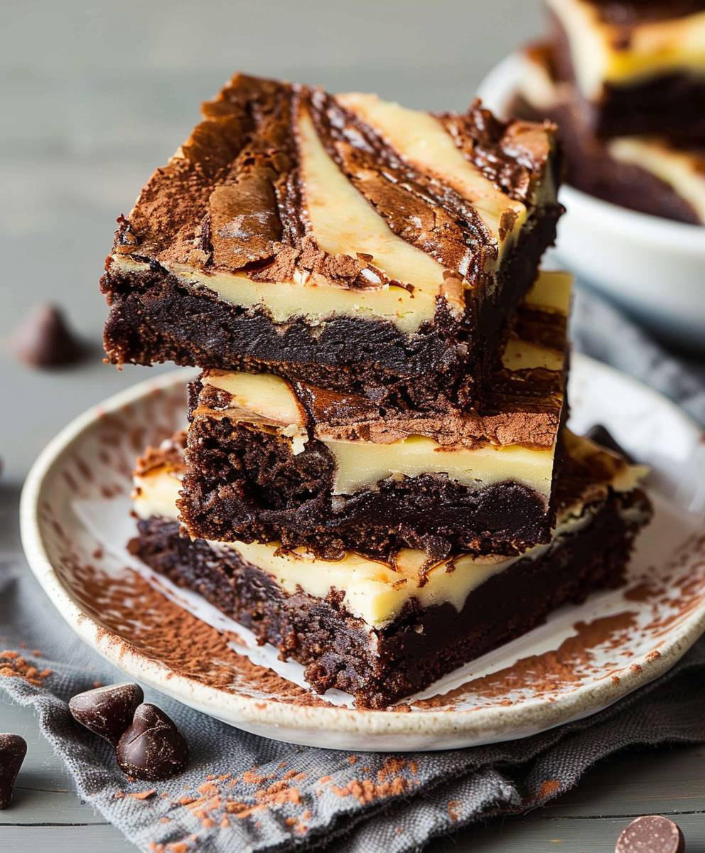 Schoko Käsekuchen Brownies