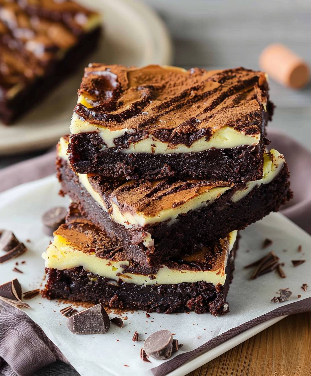 Schoko Käsekuchen Brownies