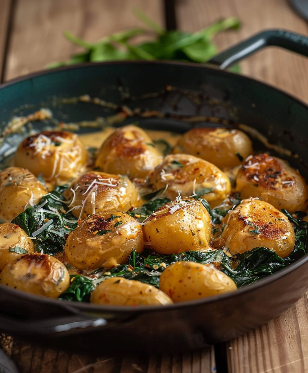 Spinat Kartoffel Pfanne