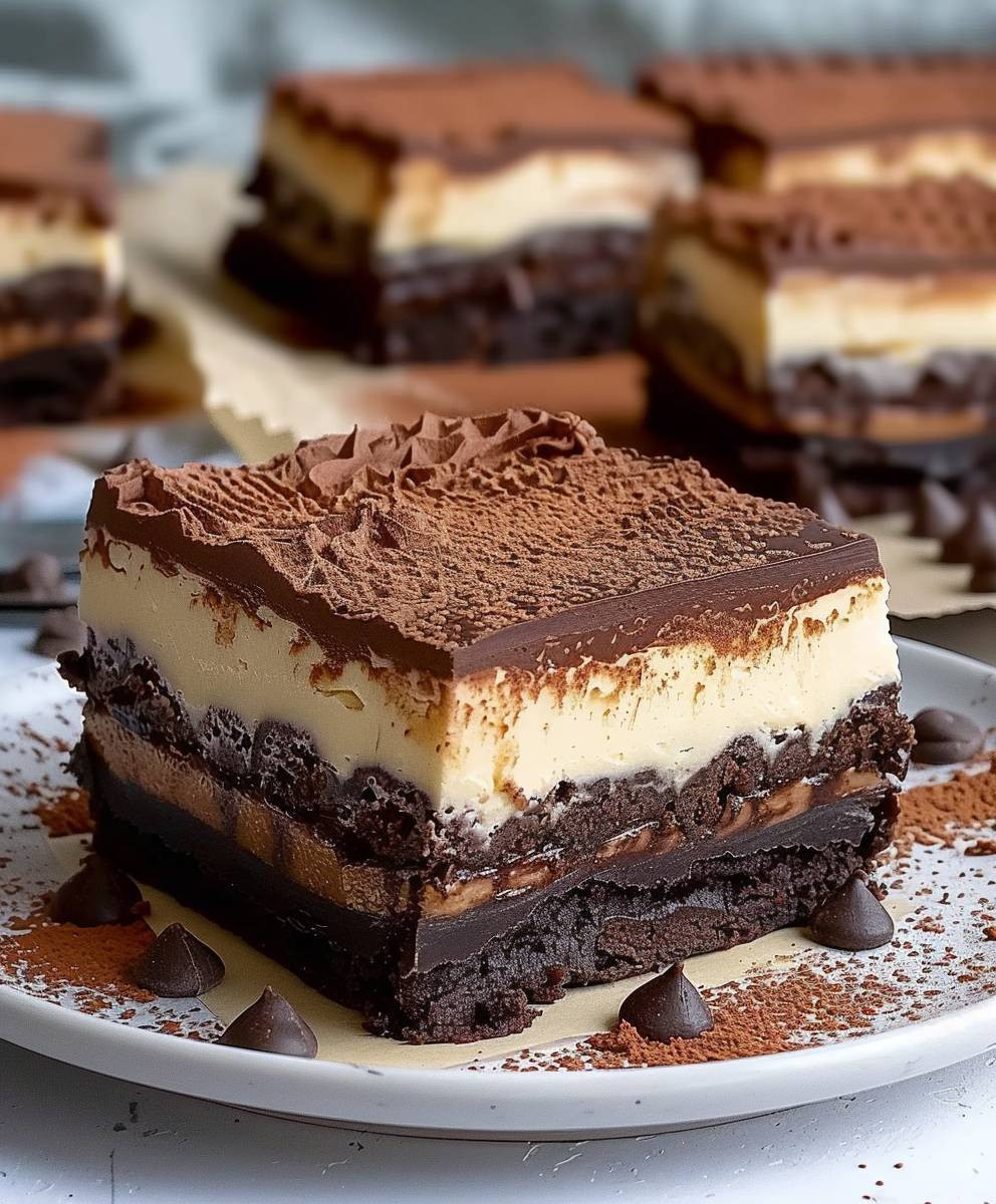 Schokoladige Tiramisu Brownies