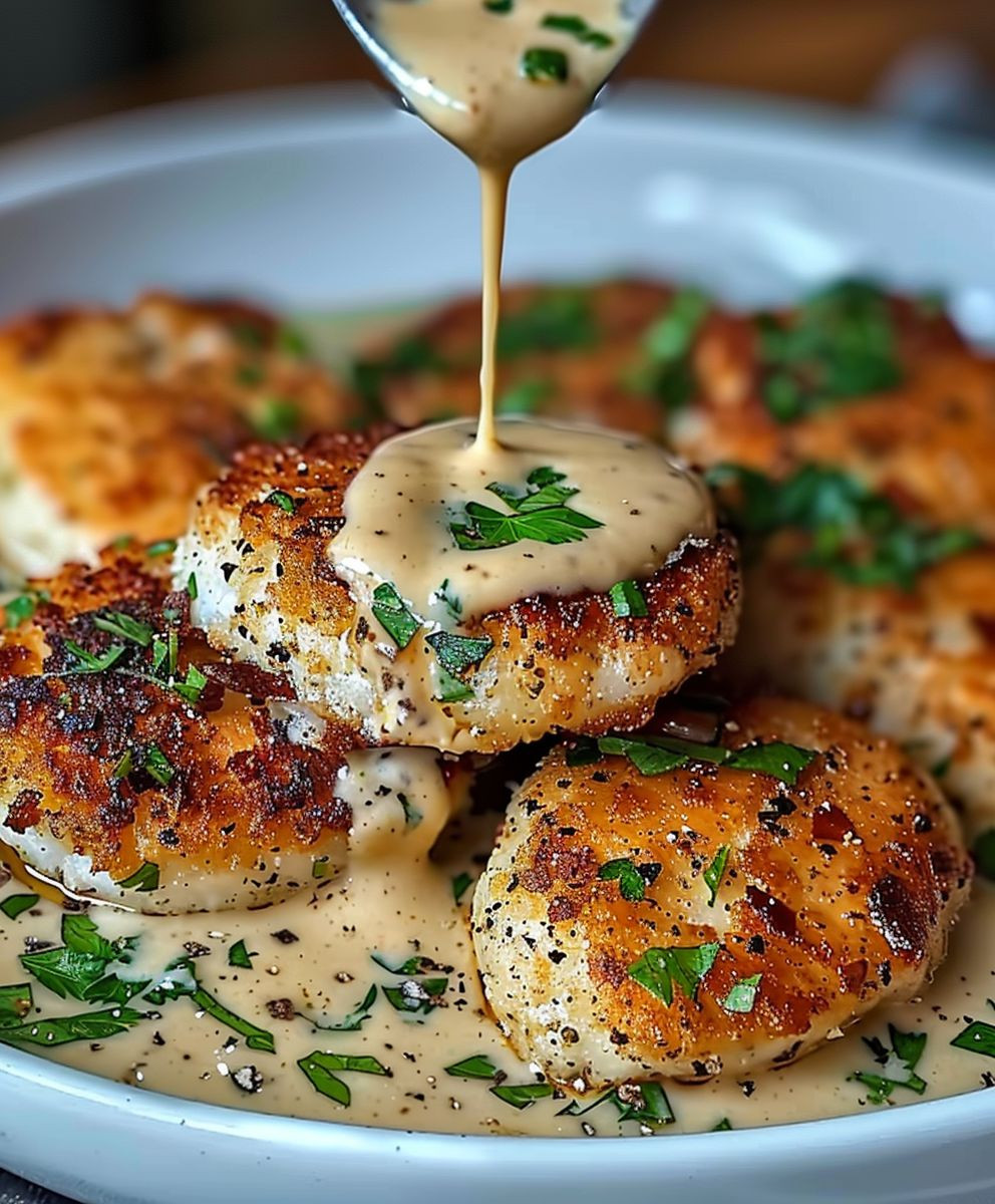 Parmesan Hähnchen Knoblauchsoße