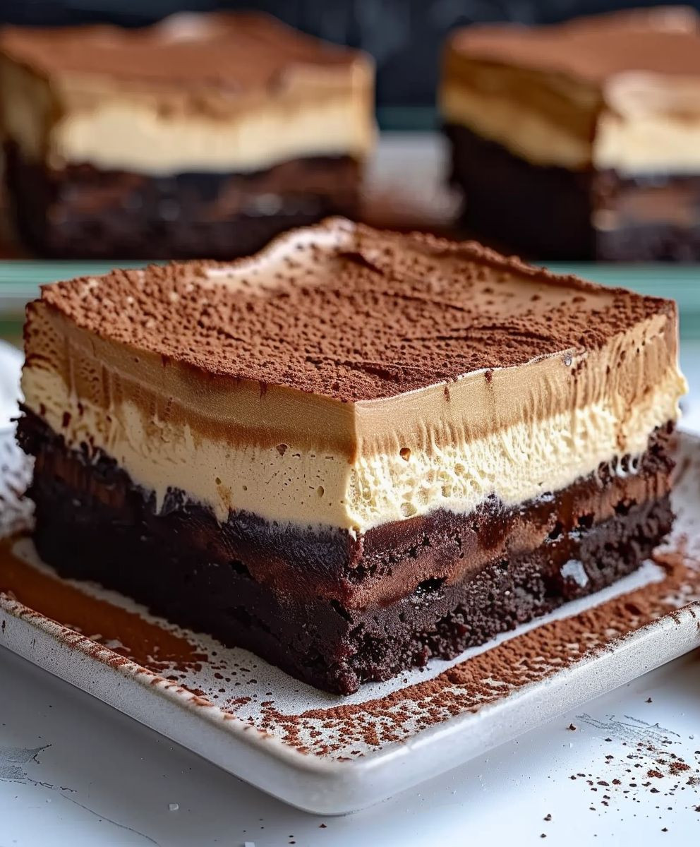 Schokoladige Tiramisu Brownies
