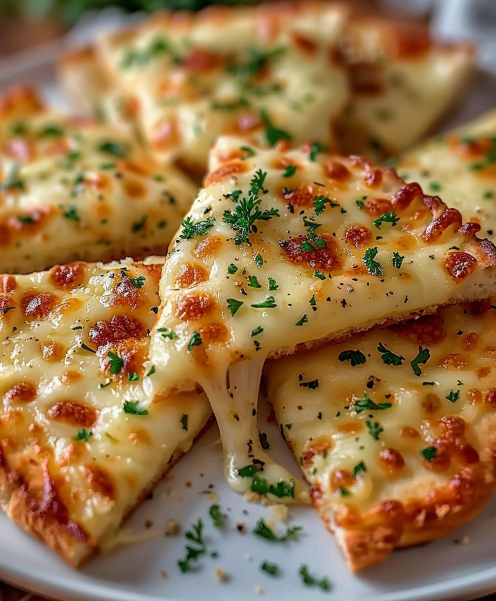 Air Fryer Knoblauchbrot Käse
