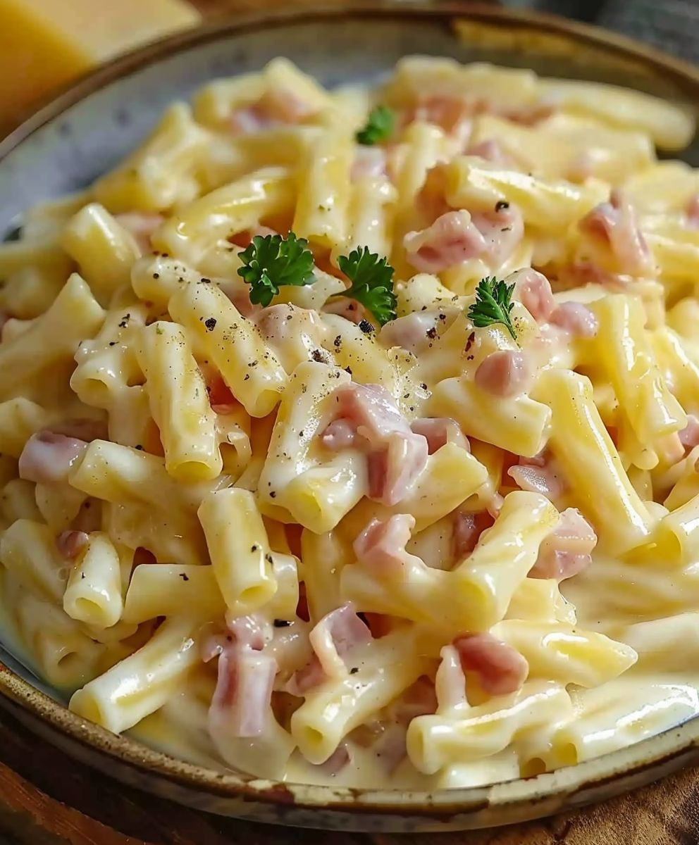 Käse Schinken Nudeln