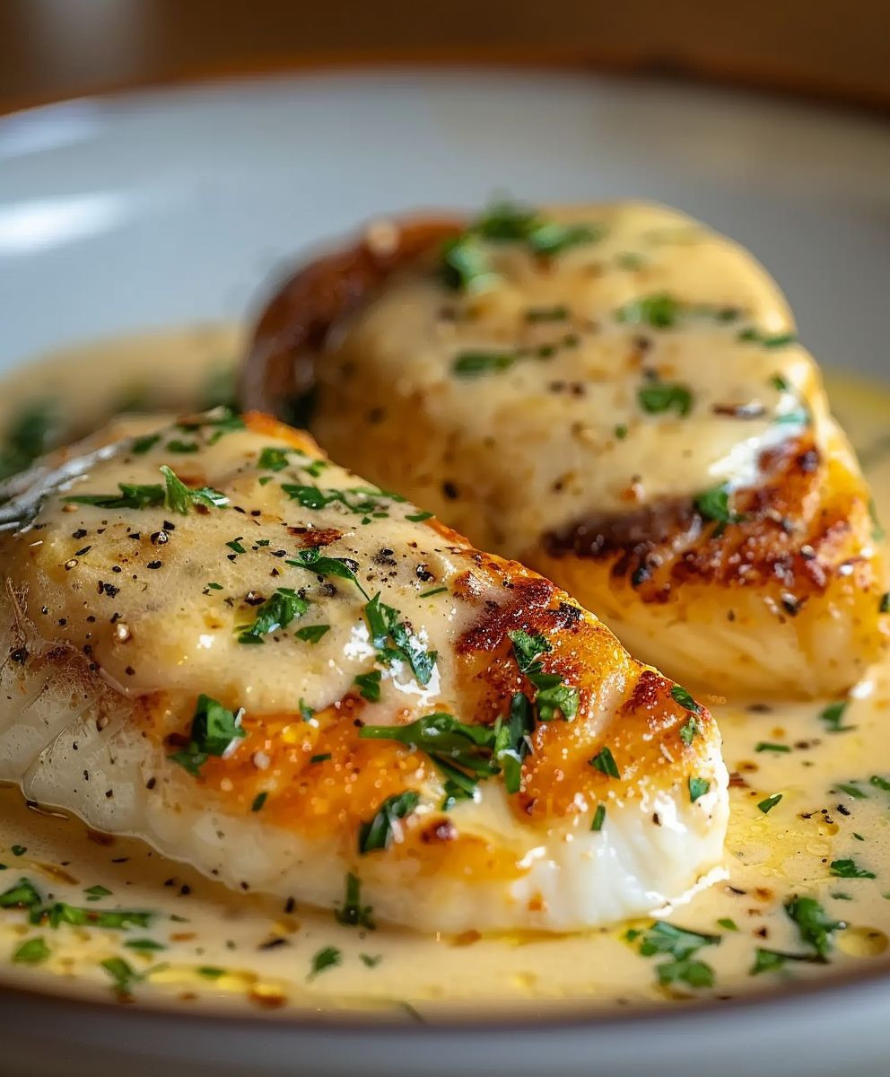 Hähnchenfilet Frischkäse Parmesan Soße