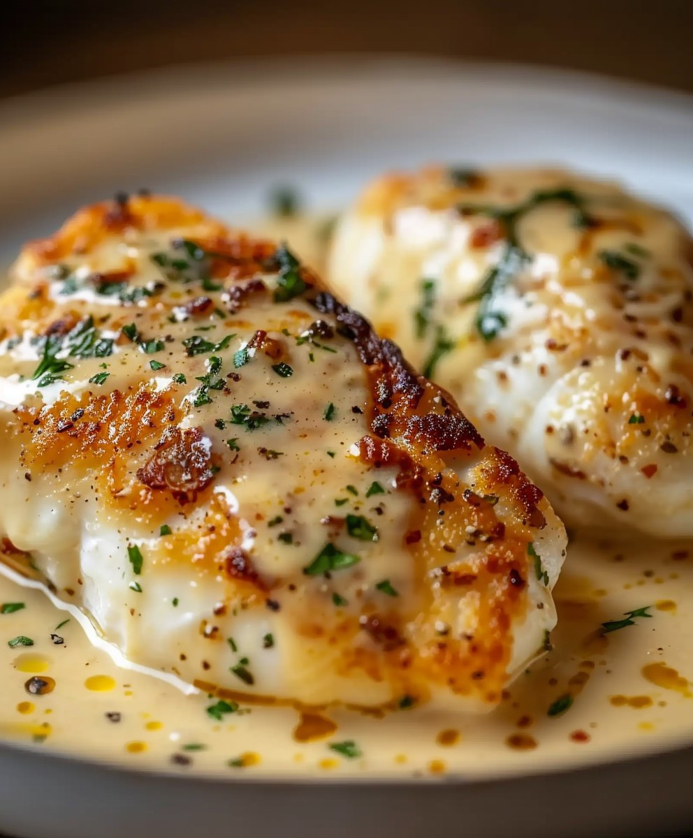 Hähnchenfilet Frischkäse Parmesan Soße
